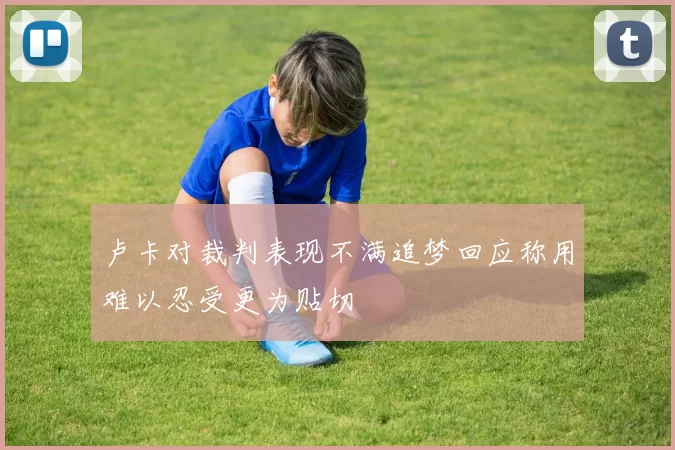 卢卡对裁判表现不满追梦回应称用难以忍受更为贴切